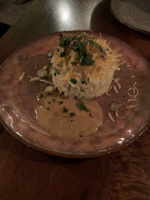 Cauliflower with truffle and hazelnut saucee  at The Meets Restaurant in Amsterdam