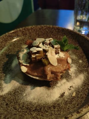 Ruibarb cake at The Meets Restaurant in Amsterdam