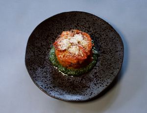 Melanzane alla parmigiana at The Meets Restaurant in Amsterdam