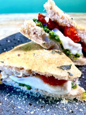 Focaccia at The Meets Restaurant in Amsterdam