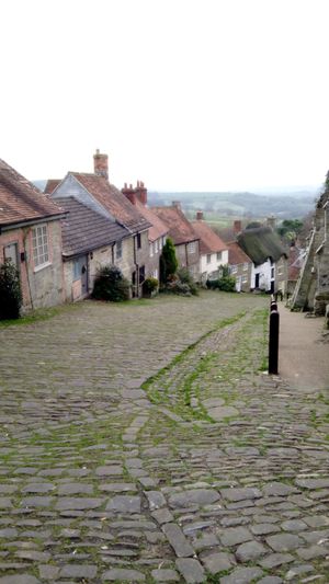 The beautiful town of Shaftesbury. at The Ugly Duckling Cafe in Shaftesbury