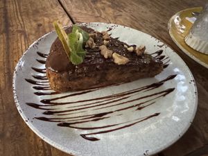 vegan carrot cake   at Roots in San Pedro De Atacama