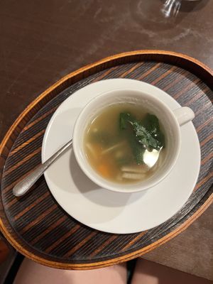 Vegetable soup   at Jinenya - Karuizawa Bypass in Nagano
