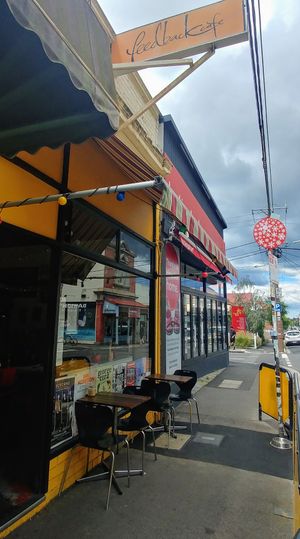 Exterior at Feedback Cafe in Yarraville