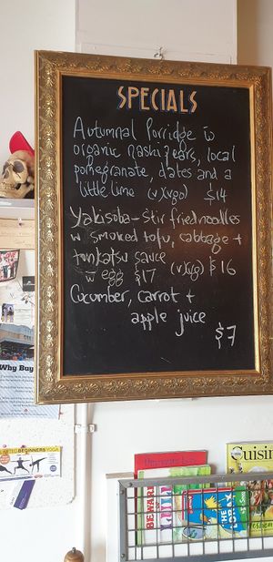Both can be vegan options at Feedback Cafe in Yarraville