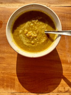 Pumpkin coco curry - 250Rs  at Body & Soul Health Kitchen in Arambol