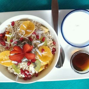 Breakfast  at Body & Soul Health Kitchen in Arambol