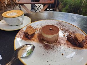 Tiramisu - rarely see this as a vegan option #Veganuary at Organic Kitchen in Casablanca