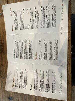 menu front   at Organic Kitchen in Casablanca