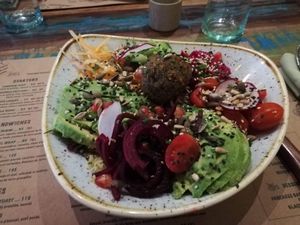 Large Budda bowl at Organic Kitchen in Casablanca
