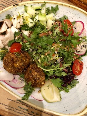 Falafel bowl  at Organic Kitchen in Casablanca