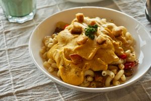 Creamy Sweet Potato Macaroni at Pando Cafe in Kota Kinabalu