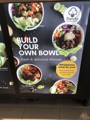 sign at Pando Cafe in Kota Kinabalu