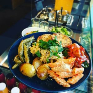 Buffet Plate at Peacock Green Deli in Cologne