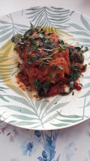 Vegetables lasagna at Restaurante Amaltea in Cordoba