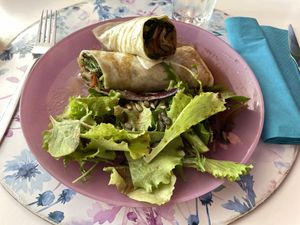 Burrito without rice or something filling  at Restaurante Amaltea in Cordoba