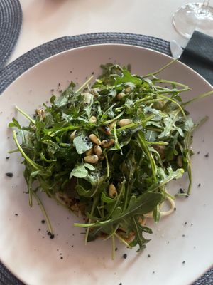 Artichoke and truffle pasta  at Restaurante Amaltea in Cordoba