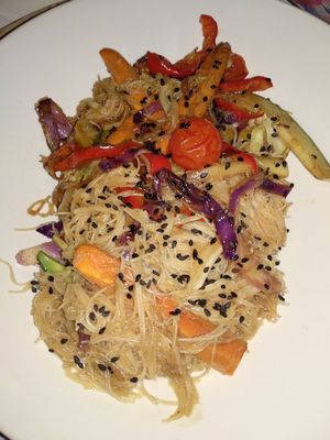 Noodles at Restaurante Amaltea in Cordoba