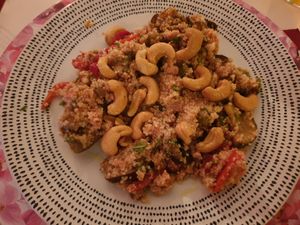 Tabulè with cashews at Restaurante Amaltea in Cordoba