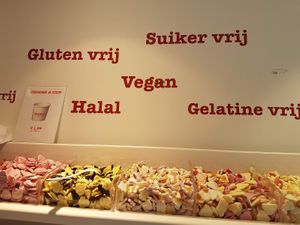 description on wall  at Guilty in Amsterdam