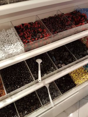 vegan candy at Guilty in Amsterdam