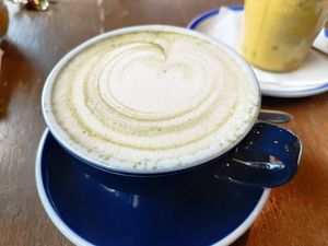 Matcha Oat at Grand Café Lochergut in Zurich