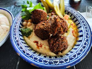 Falafel at Grand Café Lochergut in Zurich