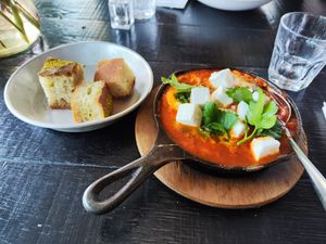 Shakshuka melanzane at Grand Café Lochergut in Zurich