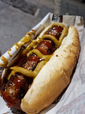 Beyond hotdog at Falafel Street in Valletta