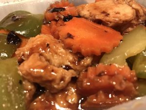 “Chicken” black bean sauce  at Happy Garden The Orient in Rowlands Gill