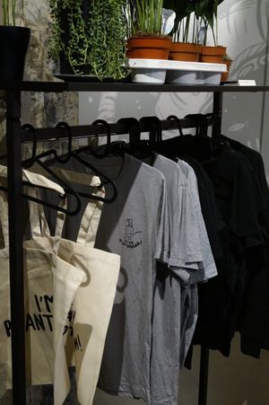 Clothes to buy at Plantastic's Streetfood Kitchen in Rotterdam