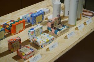 Vegan soaps at Plantastic's Streetfood Kitchen in Rotterdam