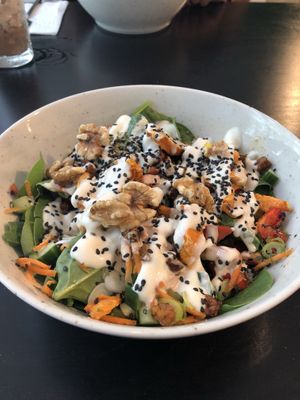 Gezonde bowl at Plantastic's Streetfood Kitchen in Rotterdam