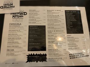 Menu, October 2019 at Plantastic's Streetfood Kitchen in Rotterdam