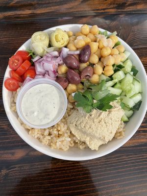 Greek Grain Bowl  at Root in Newport