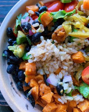 mixed arriba bowl  at Root in Newport