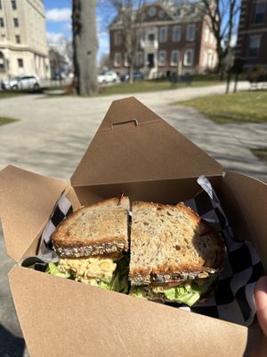 Check pea salad sandwich  at Root in Newport