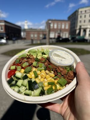 Cobb salad  at Root in Newport