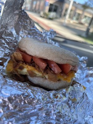 The Breakfast Sandwich   at Root in Newport