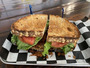 Coconut Bacon BLT Sandwichh  at Root in Newport