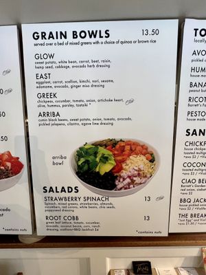 Grain bowls/ salads   at Root in Newport