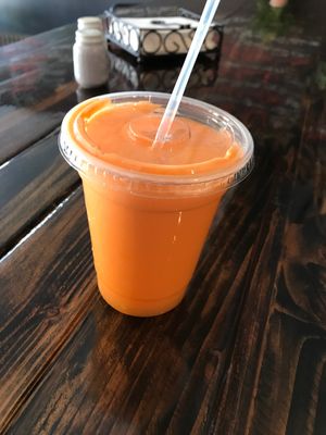 Orange ya glad  at Root in Newport