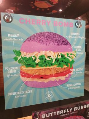 Cherry bomb at Flower Burger in Bari