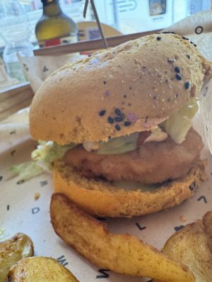 Funny Crispy burger  at Flower Burger in Bari