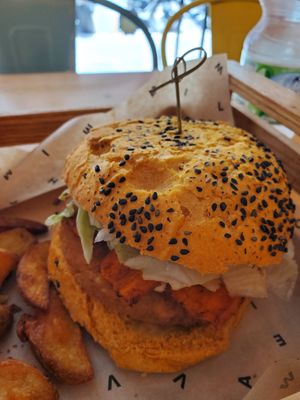 Funny crispy at Flower Burger in Bari