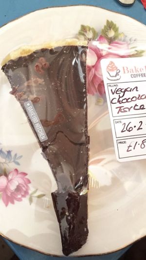 Vegan chocolate torte at Bake180 in Tamworth