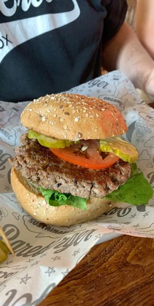 Impossible burger  at Bareburger in Atlanta