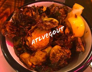 Brussel sprouts  at Bareburger in Atlanta