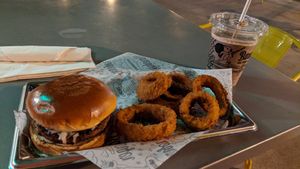 Impossible burger at Bareburger in Atlanta