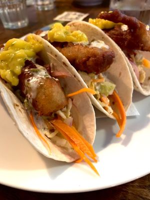 Fish tacos at Nateure's Plate in Peterborough